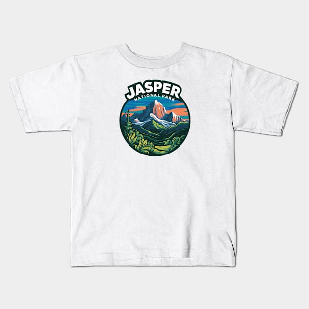 Jasper National Park, Canada Kids T-Shirt by Perspektiva